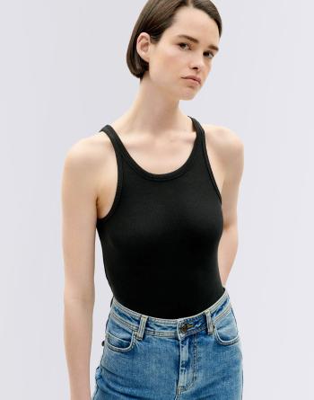 Thinking MU Black Harriet Top BLACK S