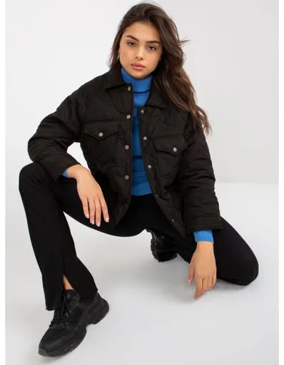 Dámská bunda bez kapuce přechodná prošívaná KIMBER černá