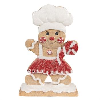 Vánoční dekorace perníček s lízátkem Gingerbread Man - 14*5*21 cm 6PR4903