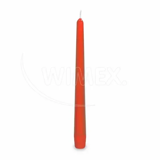 WIMEX s.r.o. Svíčka kónická červená Ø23 x 245 mm [10 ks]