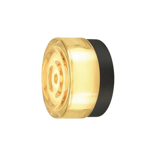 BIG WHITE (SLV) CYFT WAVE nástěnné a stropní svítidlo pro povrchovou montáž, 2700/3000/4000 K, 6,5 W, FÁZE, černá / jantarová. 1008941