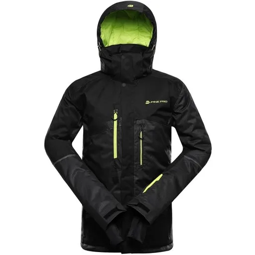 ALPINE PRO DEAR 2 Pánská lyžařská bunda, černá, velikost