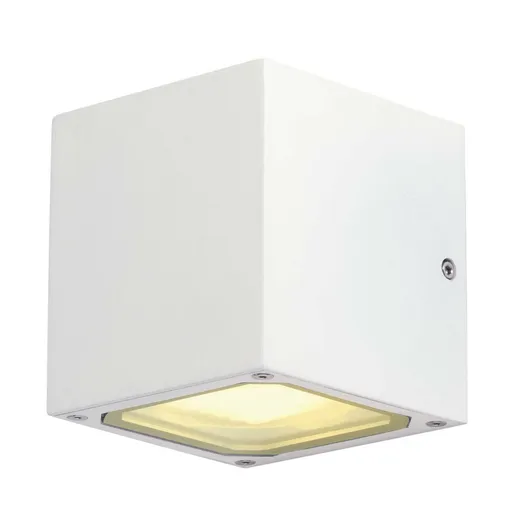 SLV BIG WHITE SITRA CUBE, venkovní nástěnné svítidlo, TCR-TSE, IP44, bílé, max. 18 W 232531