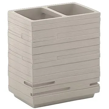 GEDY QUADROTTO držák kartáčků na postavení, tortora                                                  (QU9866)