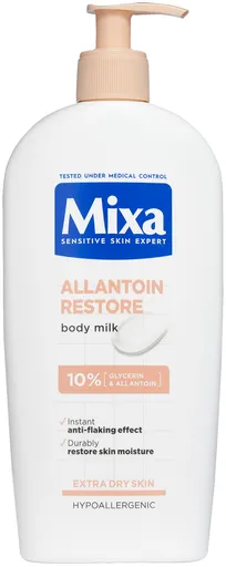 Mixa Regenerační promašťující tělové mléko pro extra suchou pokožku Allantoin Restore (Body Milk) 400 ml
