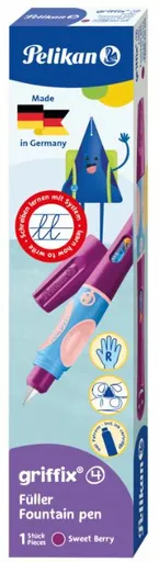 Pero bombičkové pro praváky, Griffix 4, fialové, v krabičce