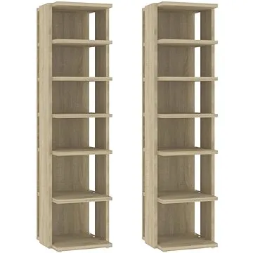 Shumee Botníky 2 ks dub sonoma 25 × 27 × 102 cm (808492)