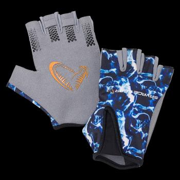 Savage gear rukavice marine half glove sea blue - xl