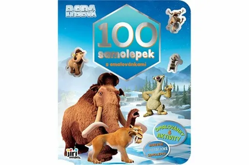 100 samolepek s omalovánkami Doba ledová