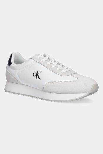 Tenisky Calvin Klein Jeans RETRO RUNNER LACE UP NY-SU béžová farba, YM0YM01325