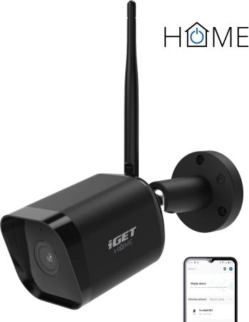 IP kamera iGET HOME Camera CS6 Black - ellenálló kültéri FullHD IP kamera hang- és mozgásérzékelővel és éjjell