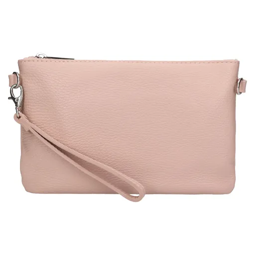 Dámské kožené plesové psaníčko Italia Tea - světle růžová