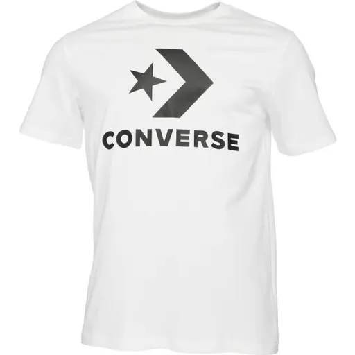Converse STANDARD FIT  STAR CHEV Unisexové tričko, bílá, velikost