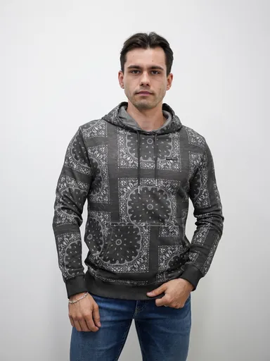 Pepe Jeans pánská šedá vzorovaná mikina PM582325990 L
