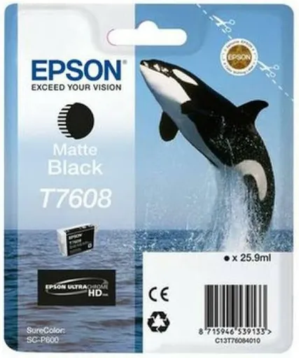 Epson T7608 C13T76084N10 matně černá (matte black) originální cartridge