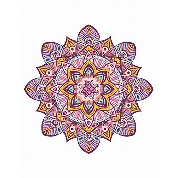Zuty - Malování podle čísel - MANDALA VII, 80x100 cm, vypnuté plátno na rám (HRAmmb11917nad)