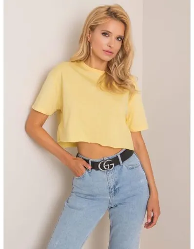 Dámské tričko Vicky RUE PARIS světle žluté