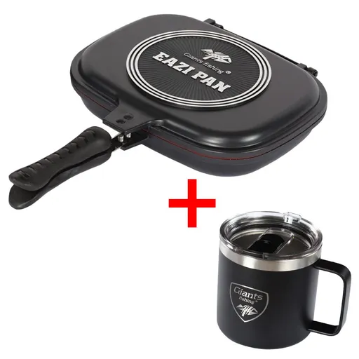 Giants fishing Akční set Pánev na vaření Eazi Pan Medium + Nerezový thermo hrnek 400ml,Giants fishing Akční set Pánev na vaření Eazi Pan Medium + Nere