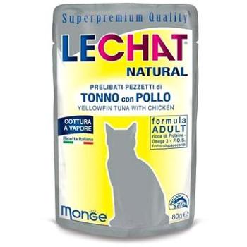 Monge Lechat Natural Tuňák a kuře 80g (8009470006705)