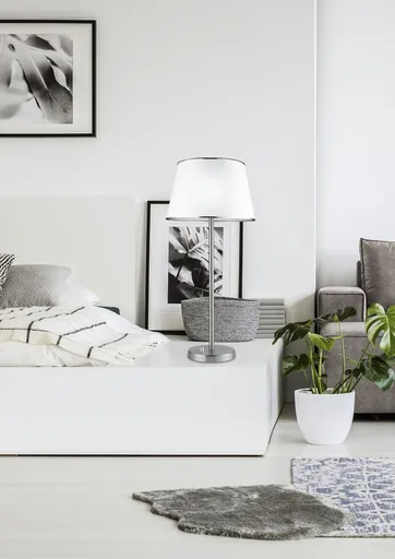 Saténová kancelářská stolní lampa 40W E14 Ibis