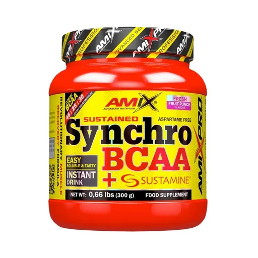 Amix Nutrition Synchro BCAA + Sustamine 300g - ovocný punč