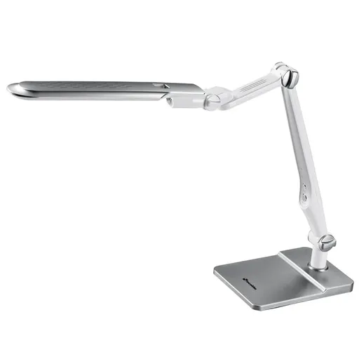Ecolite Stříbrná LED stolní lampa 10W s nastavitelnými polohovacími klouby - POSLEDNÍ KUS LBL1207-STR