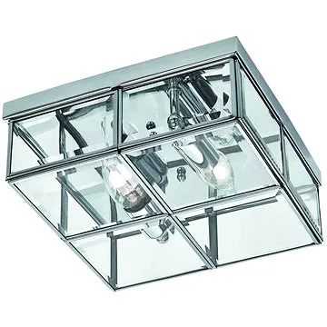 Searchlight - Stropní svítidlo FLUSH 2xE14/40W/230V chrom (113718)