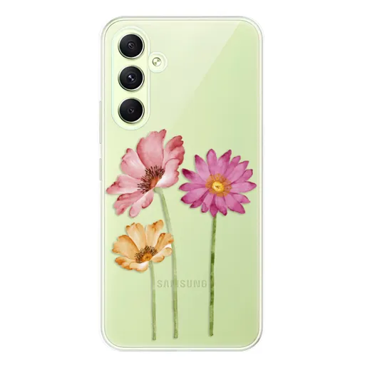 Odolné silikonové pouzdro iSaprio - Three Flowers - Samsung Galaxy A54 5G