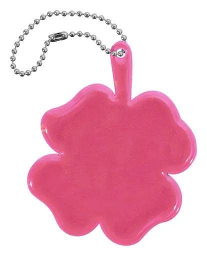 Compass 88331 Reflexní přívěšek čtyřlístek - růžový