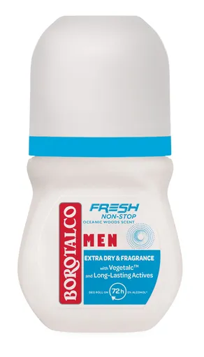 Borotalco Kuličkový deodorant Men Fresh Oceanic Woods (Deo Roll On) 50 ml