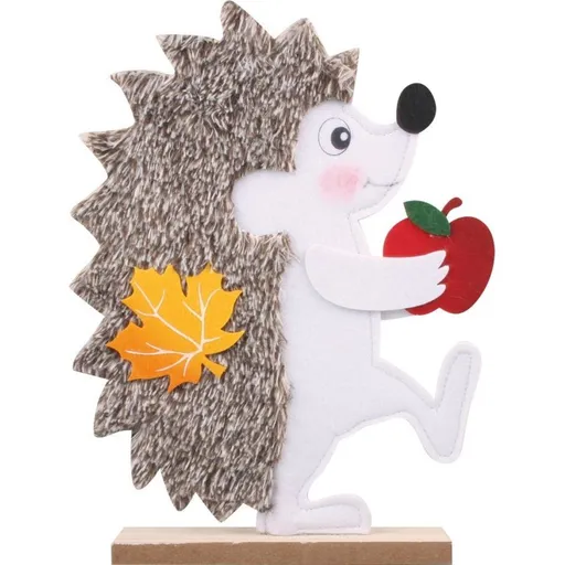 Filcový ježek stojící hnědý 30,5 cm