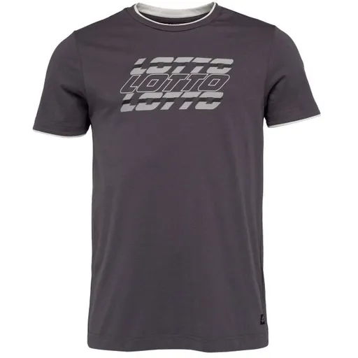 Lotto LOGO IV TEE Pánské tričko, tmavě šedá, velikost