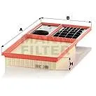 MANN-FILTER C3880 pro vozy SEAT;SKODA;VW (C3880)