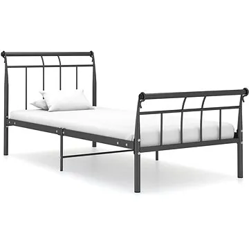 Shumee černý kovový 100×200 cm, 325033 (325033)