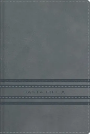 NBLA, Santa Biblia, Edicion versificada, Tamano bolsillo, Leathersoft, Gris, Palabras de Jesus en rojo, Comfort Print - NBLA-Nueva Biblia de Las Ameri