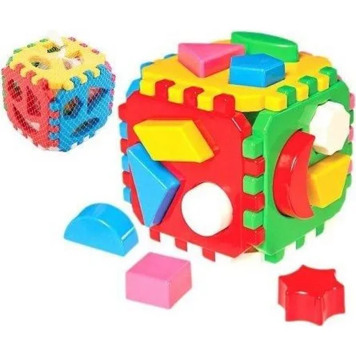 Vkládačka kostka plastová 12x12cm