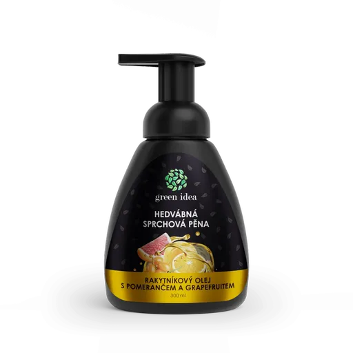 Hedvábná sprchová pěna rakytníkový olej s pomerančem a grapefruitem 300 ml - Green idea
