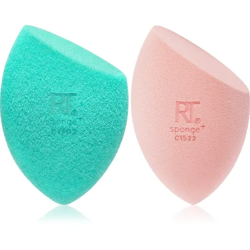 Real Techniques Miracle Mattifying Sponge Duo pěnový aplikátor na make-up 2 ks