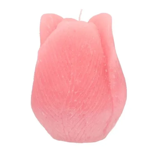 Růžová svíčka ve tvaru tulipánu Tulip Blush Pink - Ø 7*8 cm  850621