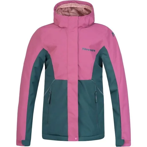 Hannah VALA JR Dívčí lyžařská bunda, tmavě zelená, velikost 134-140