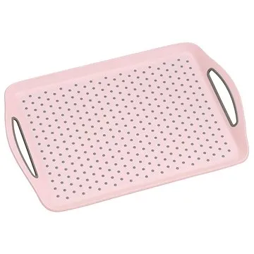 Kesper servírovací plastový, protiskluzový růžový 45,5 x 32 cm (77205)