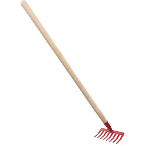 Hrábě červené s násadou 80 cm