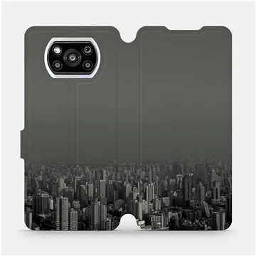 Flipové pouzdro na mobil Xiaomi Poco X3 Pro - V063P Město v šedém hávu (5903516704286)