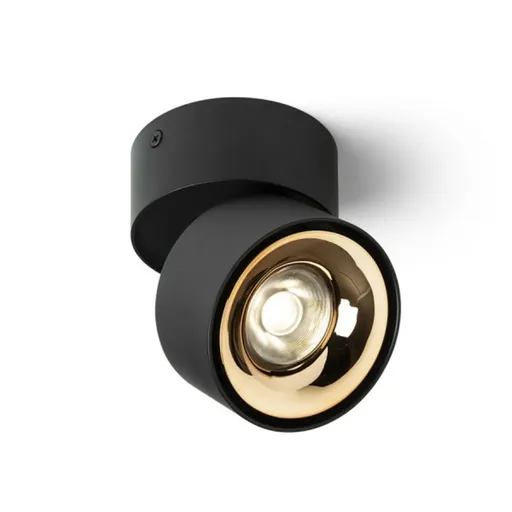 RED - DESIGN RENDL RENDL ALBANO přisazená černá/zlatá 230V LED 5W 3000K R14426