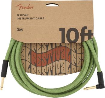 Fender Festival Instrument Cable 10' Pure Hemp Green