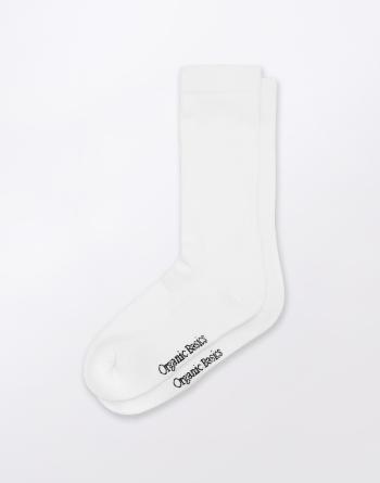 Organic Basics Core Tennis Crew Socks 2-pack White 35-38