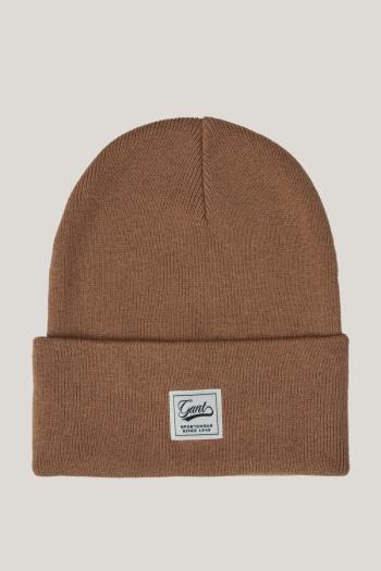 ČEPICE GANT DOUBLE LAYERED BEANIE CARAMEL BEIGE