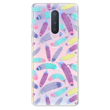 Odolné silikonové pouzdro iSaprio - Feather Pattern 01 - OnePlus 8