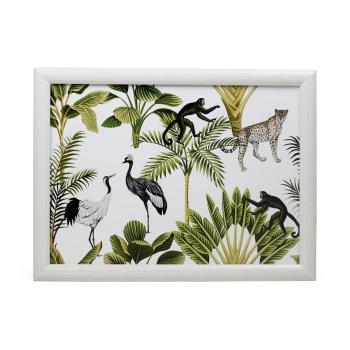 Podnos na nohy Jungle White - 43*33*7cm RNLTJW