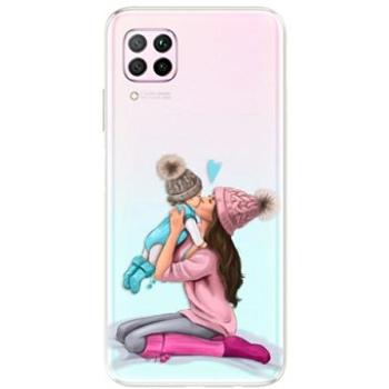 iSaprio Kissing Mom - Brunette and Boy pro Huawei P40 Lite (kmbruboy-TPU3_P40lite)